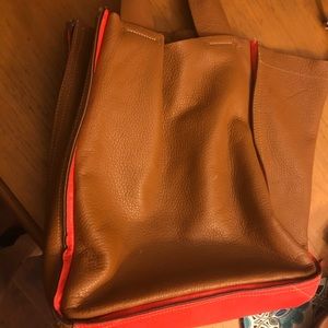 Gap brand leather tote bag